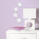 Star Mirrors Wall Decals (4 pieces) - Art Stickers Room Decor