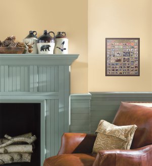 Duck Stamp Accent Wall Decals - Removable Art Stickers Room Decor
