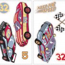 Race Cars Wall Decals - Removable Art Stickers Room Decor