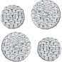 Razzle Dazzle Silver Wall Charms - Art Stickers Room Decor
