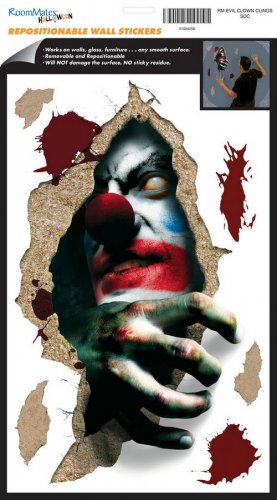 Evil Clown Wall Decals - Removable Art Stickers Room Decor