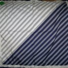 Navy Blue Striped Scarf