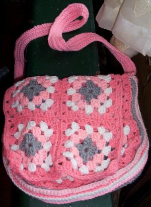 Granny Square Messenger Bag - Earth Friendly