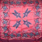 Vintage Henryson Red, Pink, and Navy Scarf