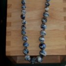 Blue and White Glass Beads