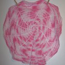 Pink Variegated Crocheted Doily