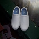NWT White Leather Slip Ons