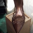 Delicious Size 9 Bronze Heels NWOB