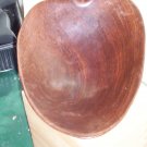 Vintage Handcarved Wooden Leaf Bowl