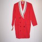 Vintage James River Trader 80s Red Blazer Dress