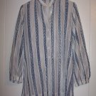 Vintage 70s Sheer Tunic Top with Belt