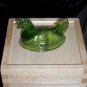Green Glass Hen