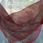 Red Sheer Paisley Scarf