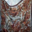 Brown and Orange Large Square Scarf