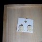 Vintage White Clip Earrings