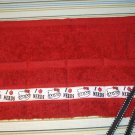Handmade I Love Nerds Hello Kitty on red Terrycloth Toothbrush Travel Roll