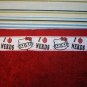 Handmade I Love Nerds Hello Kitty on red Terrycloth Toothbrush Travel Roll