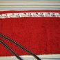 Handmade I Love Nerds Hello Kitty on red Terrycloth Toothbrush Travel Roll