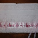 Handmade Pink Ribbon Breast Cancer Awareness Terry Cloth Toothbrush Towel Caddy 6