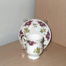 Royal Windsor - Purple w/ Yellow Flowers - Cup and Saucer