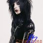 FREE SHIPPING BLACK VEIL BRIDES ANDY SIX / SIXX SIGNED / AUTOGRAPHED PHOTO