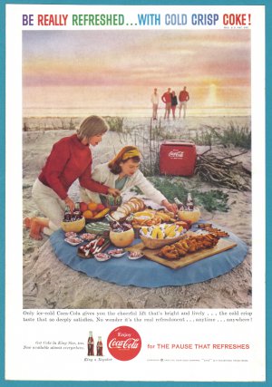 1959 COCA-COLA Vintage Print Ad