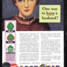 1940 GOODYEAR TIRES Vintage Print Ad