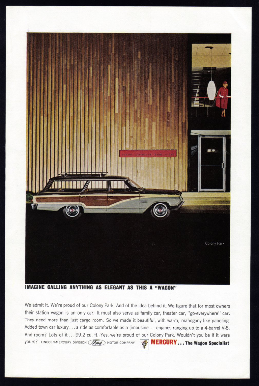 1964 MERCURY WAGON Vintage Auto Print Ad