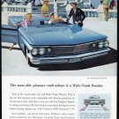 1960 PONTIAC Bonneville Auto Vintage Print Ad