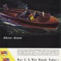 1944 CHRIS-CRAFT WWII Motorboat Vintage Print Ad