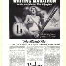 1936 PARKER PENS Vintage Print Ad