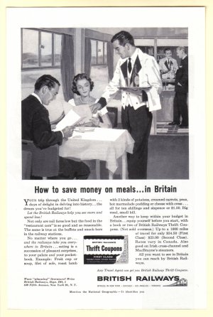 1960 British Railways Vintage Print Ad