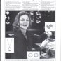 Lauren Bacall 1981 Fortunoff Jewelry Vintage Print Ad