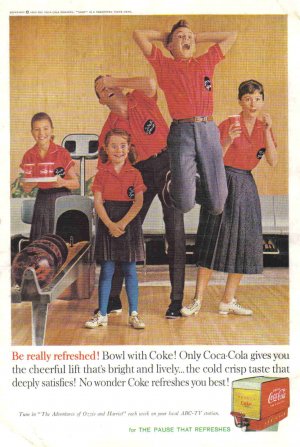 1960 COCA-COLA Vintage Print Advertisement