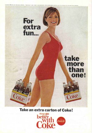 1965 COCA-COLA Vintage Print Advertisement