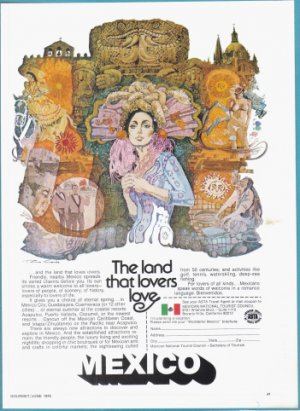 1975 MEXICO Travel Vintage Print Advertisement
