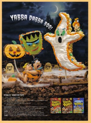 FLINTSTONES Post Cereal 2006 Halloween Print Ad