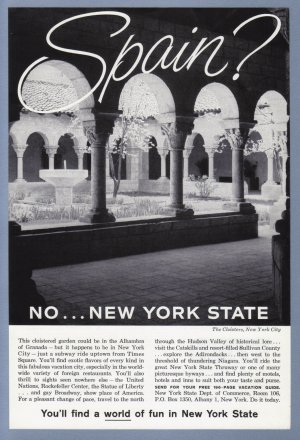 1960 NEW YORK Travel Vintage Print Advertisement