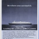 1985 Halley's Comet Sun Line Cruise Print Advertisement
