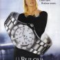 BULOVA Watch Rachel Hunter 2004 Magazine Print Ad