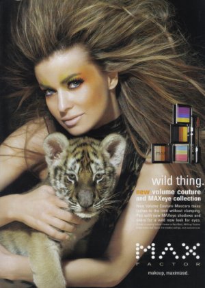 MAX FACTOR Carmen Electra 2007 Magazine Print Ad