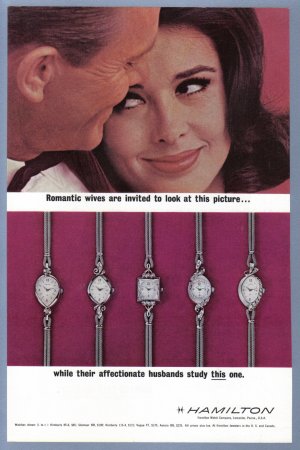 1963 HAMILTON Watch Magazine Print Ad