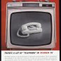 1963 GTE Phone & SYLVANIA TV Vintage Print Ad