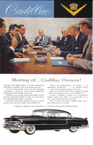 1955 CADILLAC Vintage Auto Print Ad