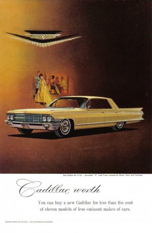 1962 CADILLAC Vintage Auto Print Ad