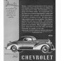 1935 CHEVROLET Vintage Auto Print Ad