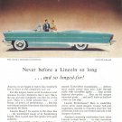 1956 LINCOLN Vintage Auto Print Ad