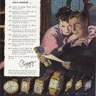1948 HAMILTON WATCHES Vintage Magazine Print Ad