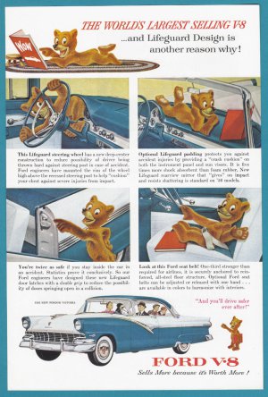 1956 FORD VICTORIA Vintage Auto Print Ad