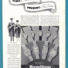 1937 HAMILTON WATCHES Vintage Print Ad